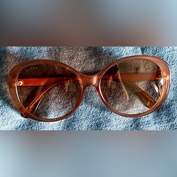 Gucci Oversized Round Sunglasses Pink 59mm Jackie O NWOT main image 8